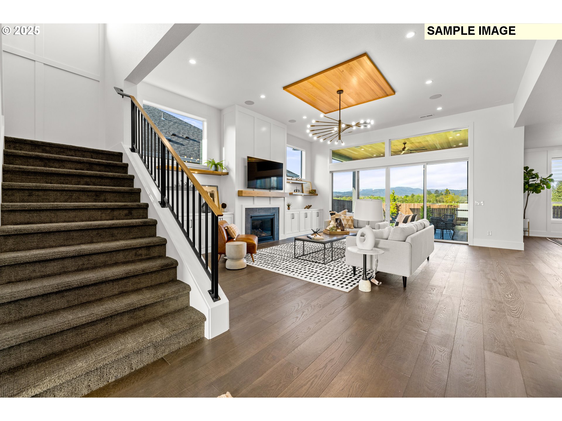 2003 Northwest 121st Street Vancouver, WA 98685 - Photo 8 of 48 a living room with furniture or wooden floor and a large window