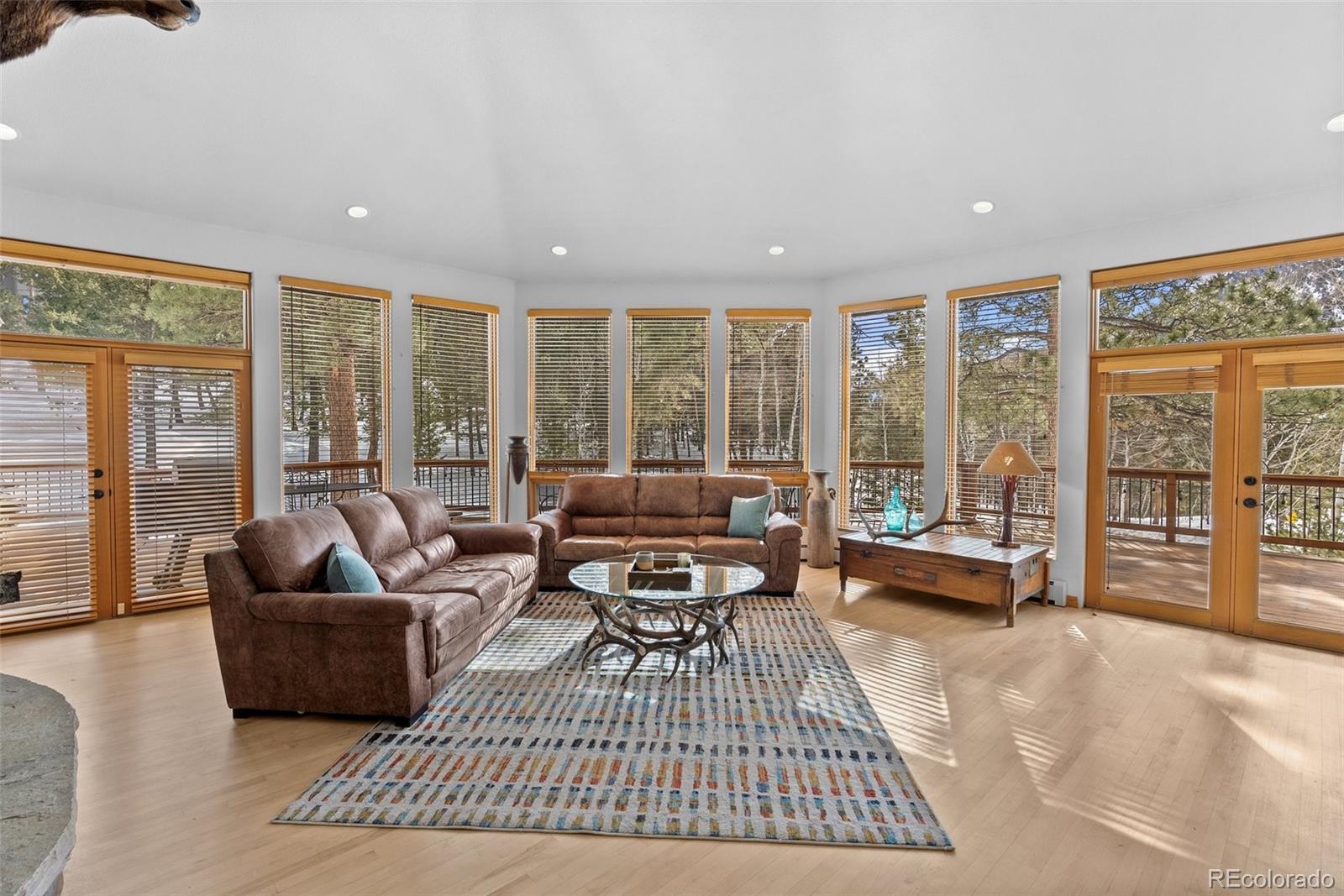 420 Stagecoach Boulevard Evergreen, CO 80439 - Photo 3 of 49 a living room with furniture and a rug