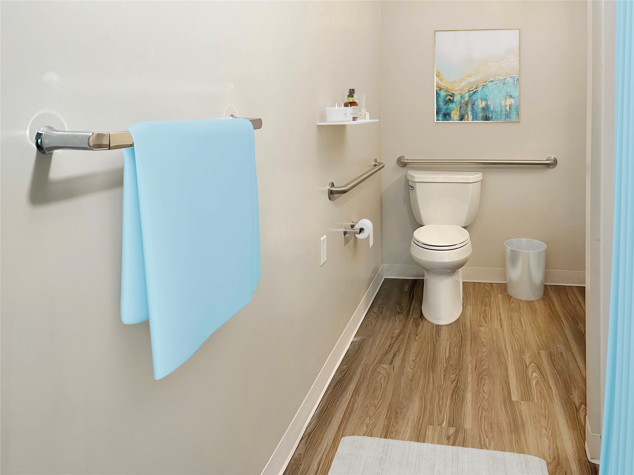 900 17th Street Modesto, CA 95354 - Photo 8 of 8 a white toilet sitting next to a bathroom sink