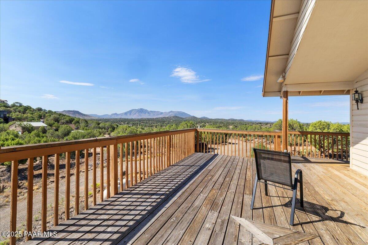 14195 Tapper Trail Prescott, AZ 86305 - Photo 28 of 46 a view of balcony with wooden floor and seating space