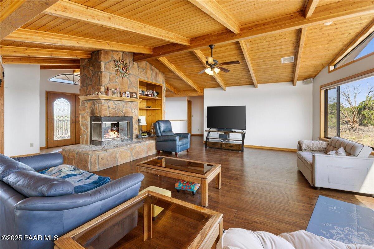 14195 Tapper Trail Prescott, AZ 86305 - Photo 4 of 46 a living room with furniture and a flat screen tv