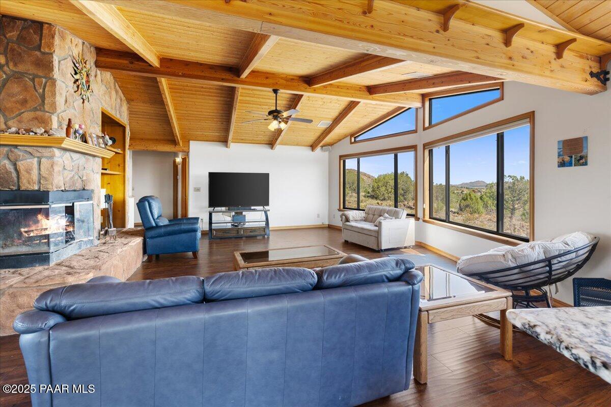 14195 Tapper Trail Prescott, AZ 86305 - Photo 5 of 46 a living room with furniture and a flat screen tv