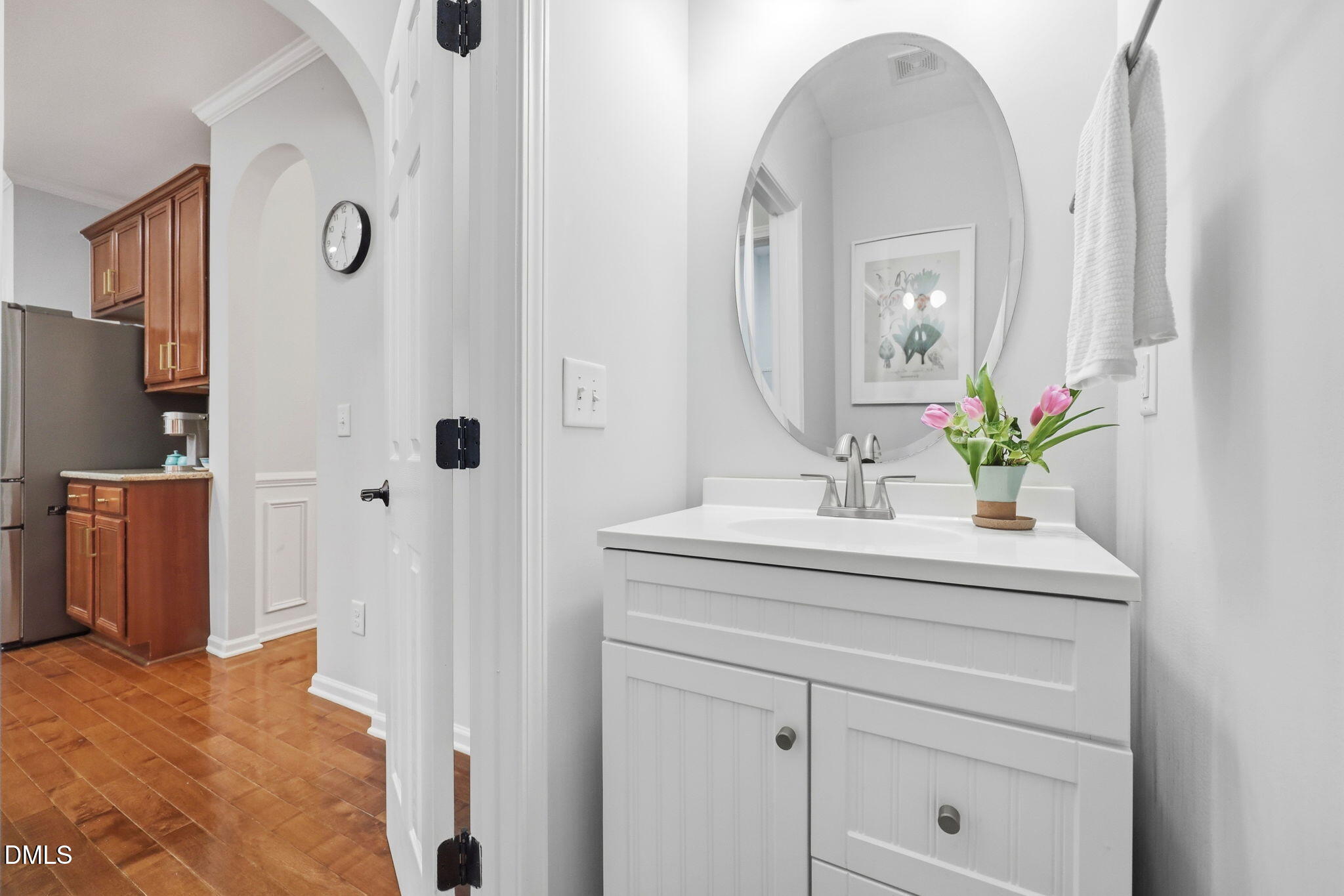 162 Gathering Place Durham, NC 27713 - Photo 36 of 52 a bathroom with cabinets and mirror
