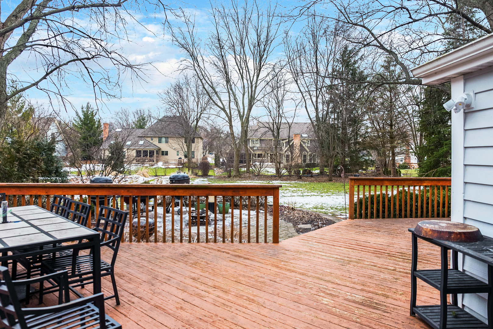1410 Daly Road Wheaton, IL 60187 - Photo 32 of 34 a view of balcony with wooden floor and outdoor seating