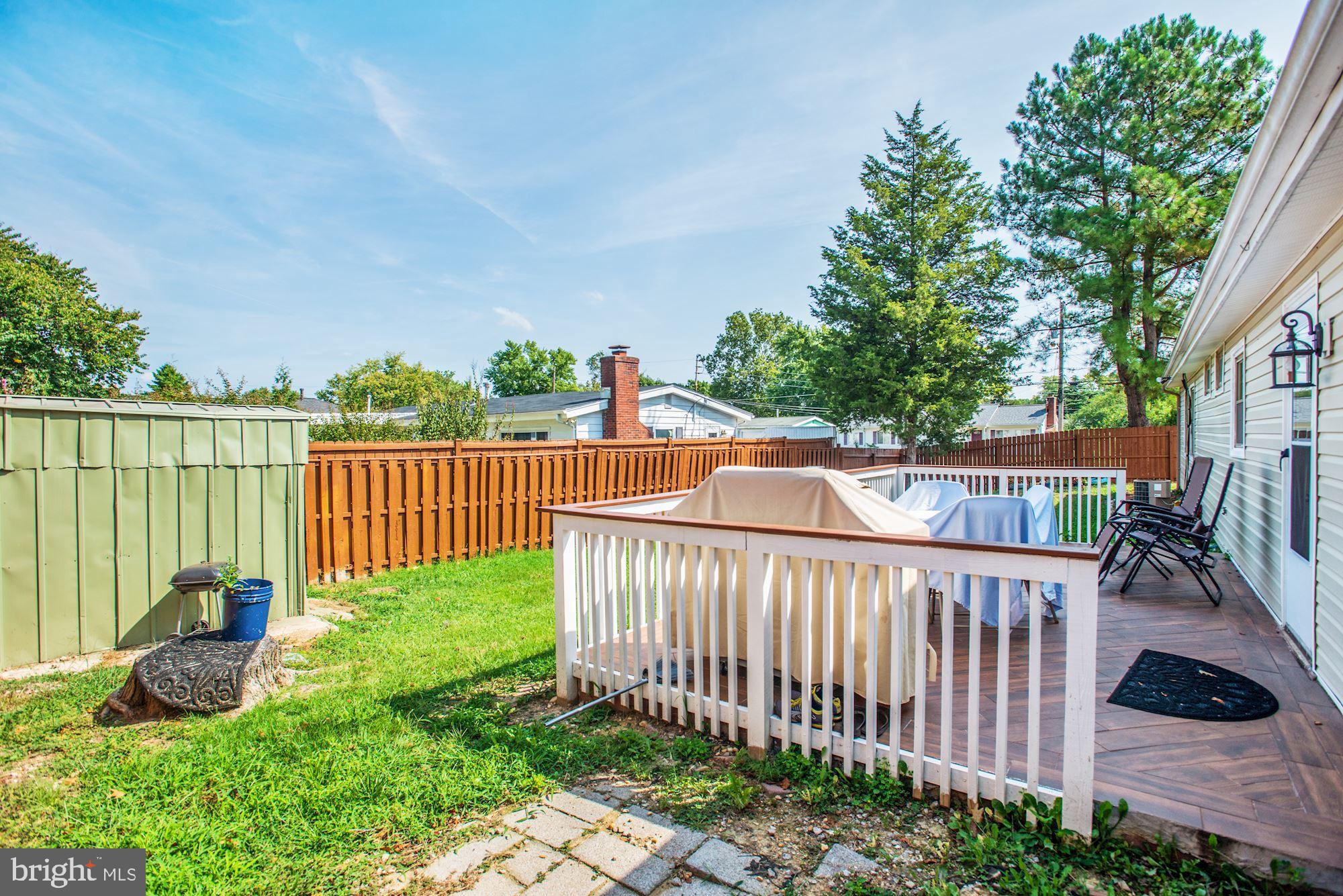 6708 Cimarron Street Springfield, VA 22150 - Photo 44 of 46 a view of deck and backyard