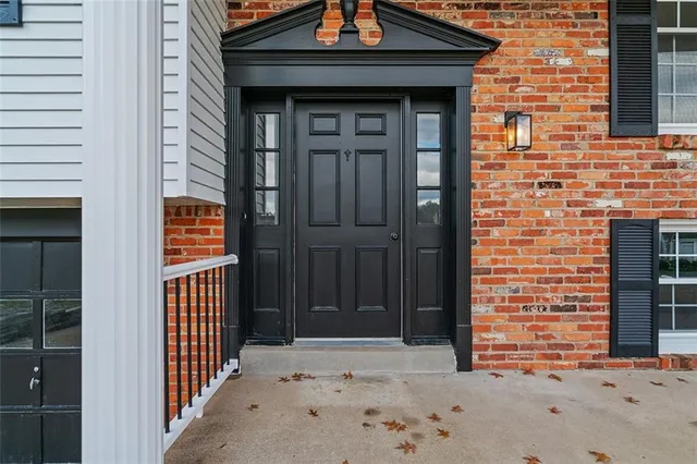 a front view of a house