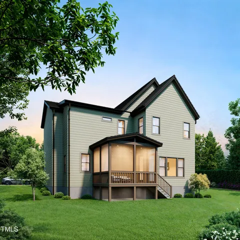 a view of a backyard of the house