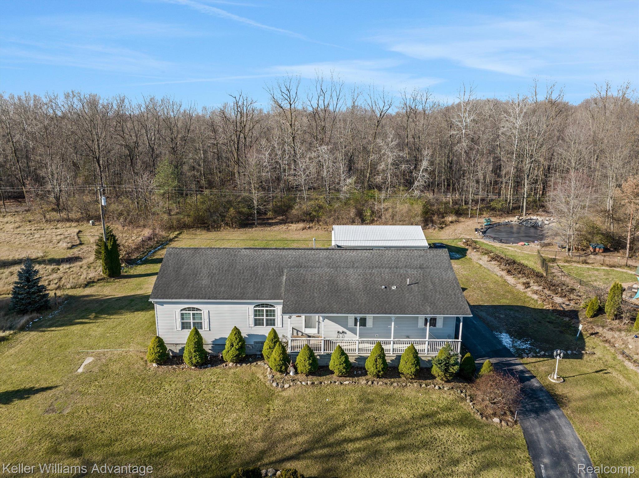 12242 Bunton Road Willis, MI 48191 - Photo 19 of 27 Aerial view of front of home