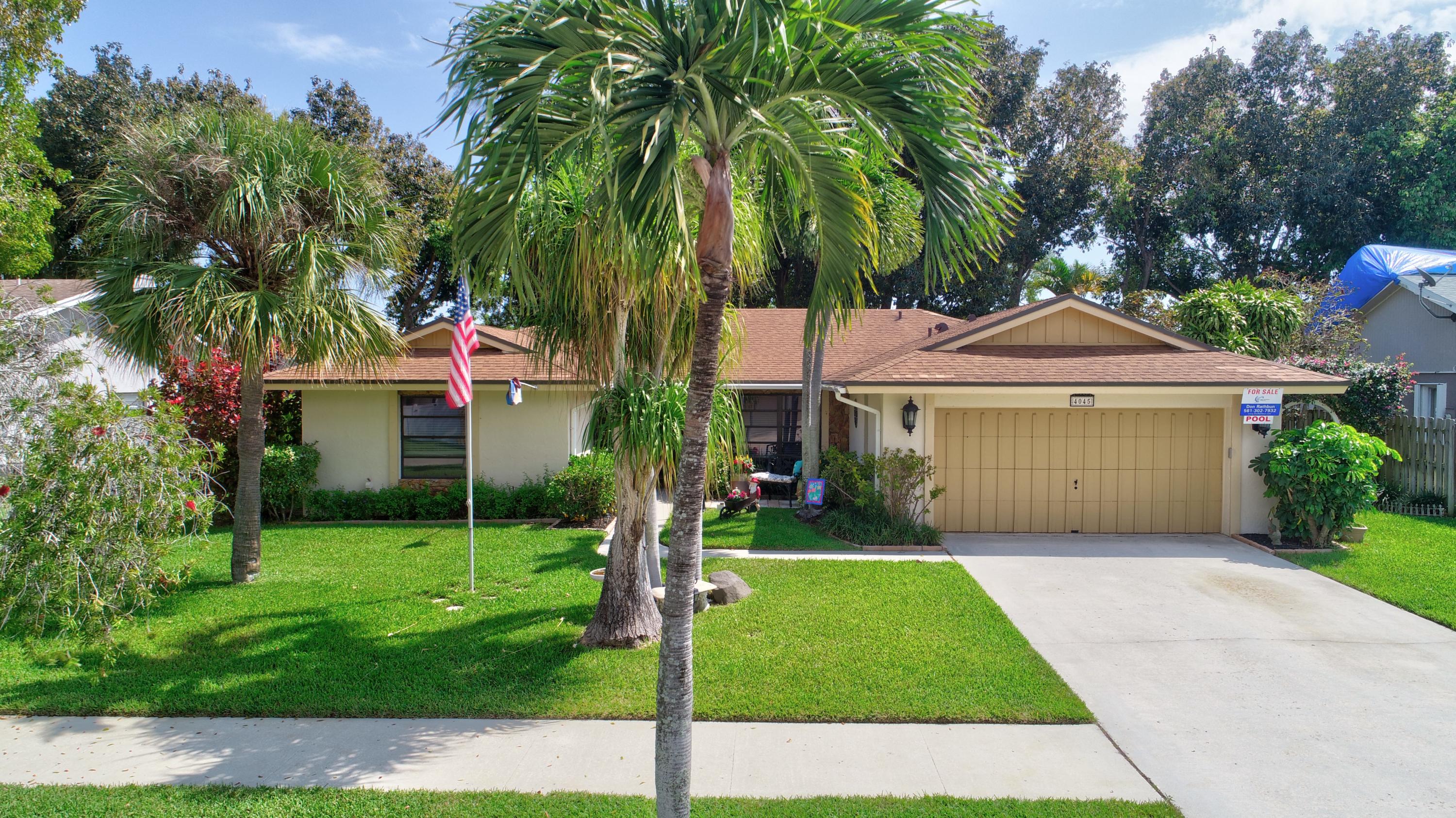 4045 Birchwood Drive Boca Raton, FL 33487 - Photo 40 of 54 Aerial Exterior Front