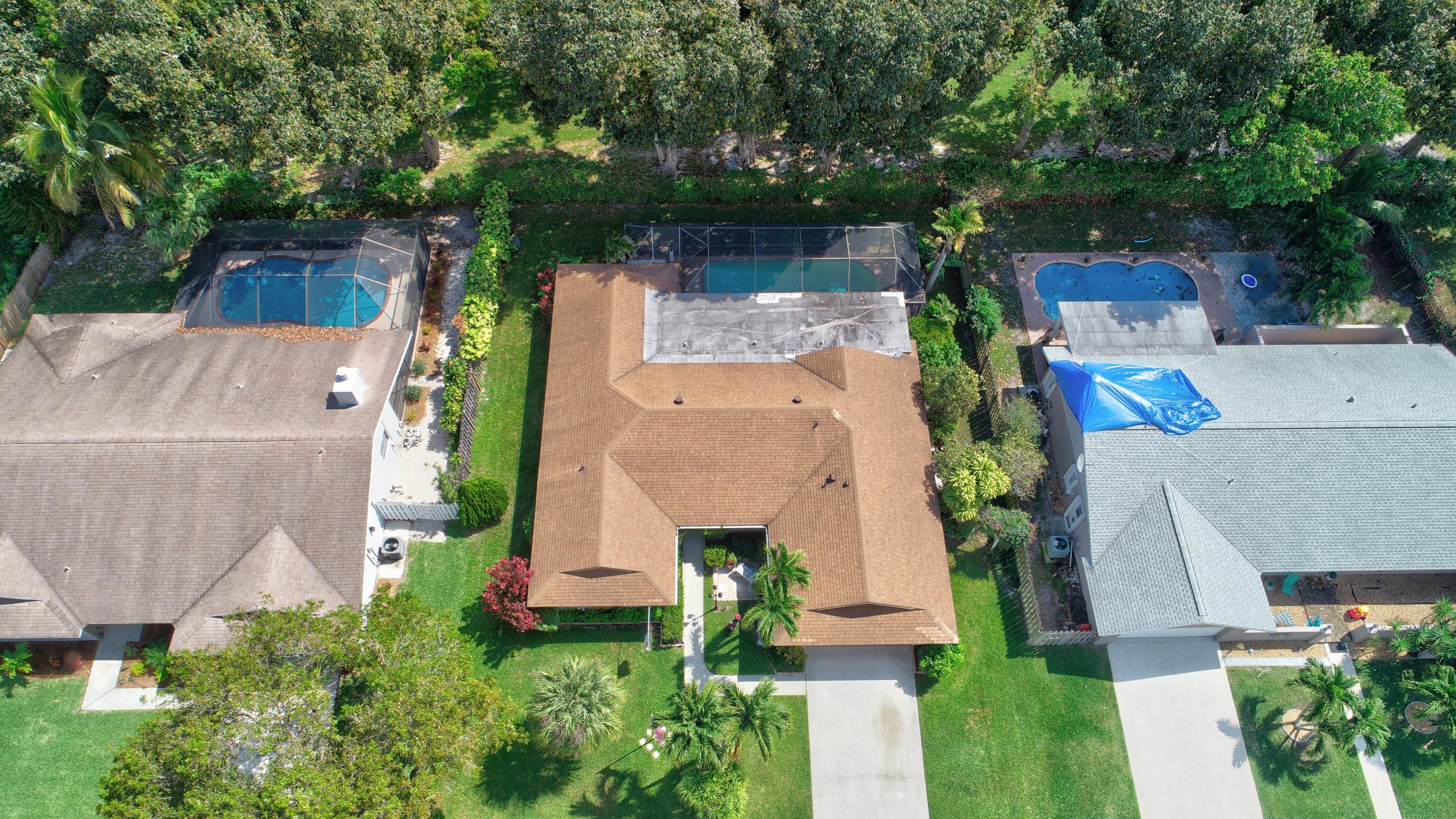 4045 Birchwood Drive Boca Raton, FL 33487 - Photo 42 of 54 Aerial Rood View