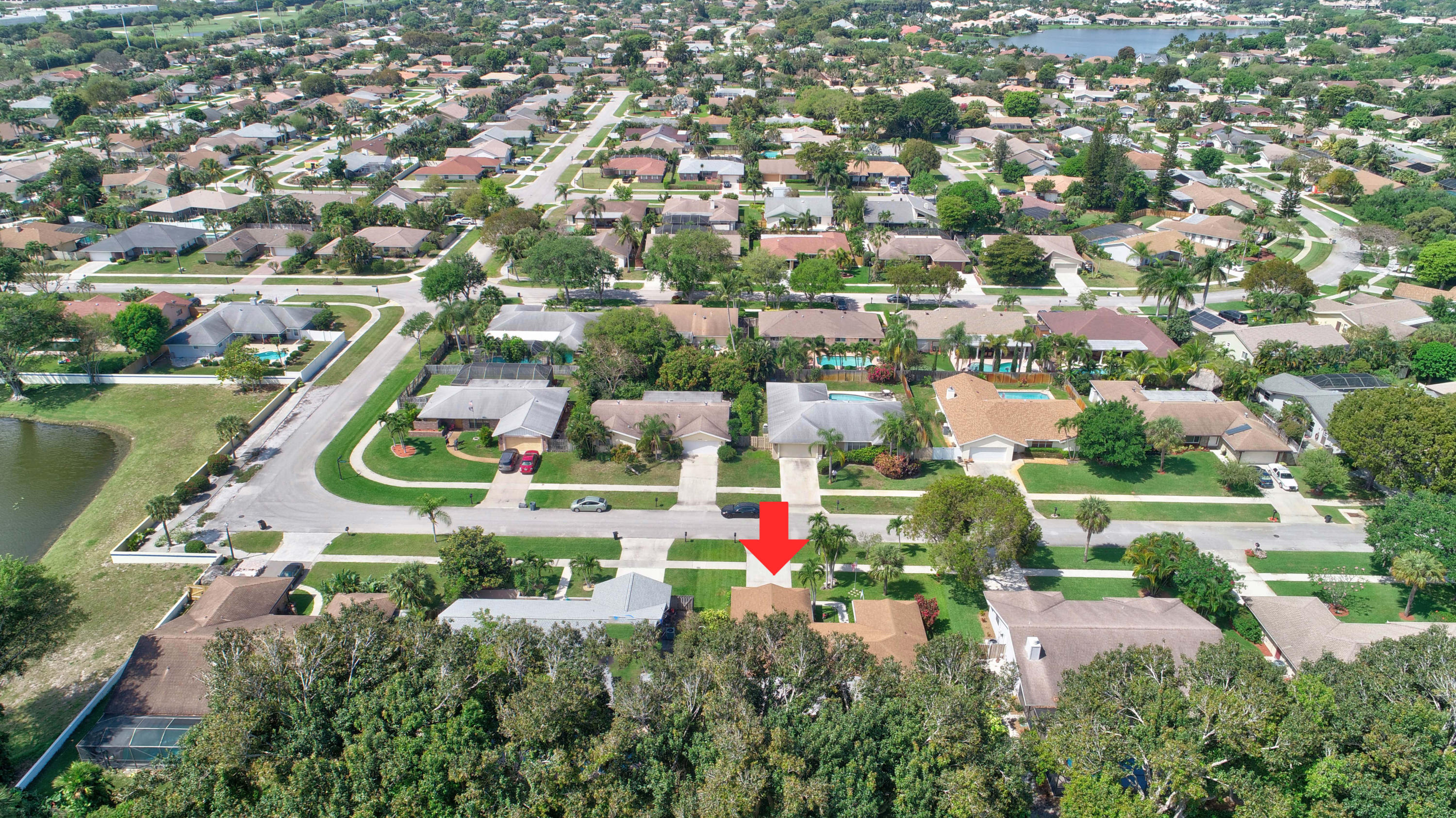 4045 Birchwood Drive Boca Raton, FL 33487 - Photo 46 of 54 Aerial Location View