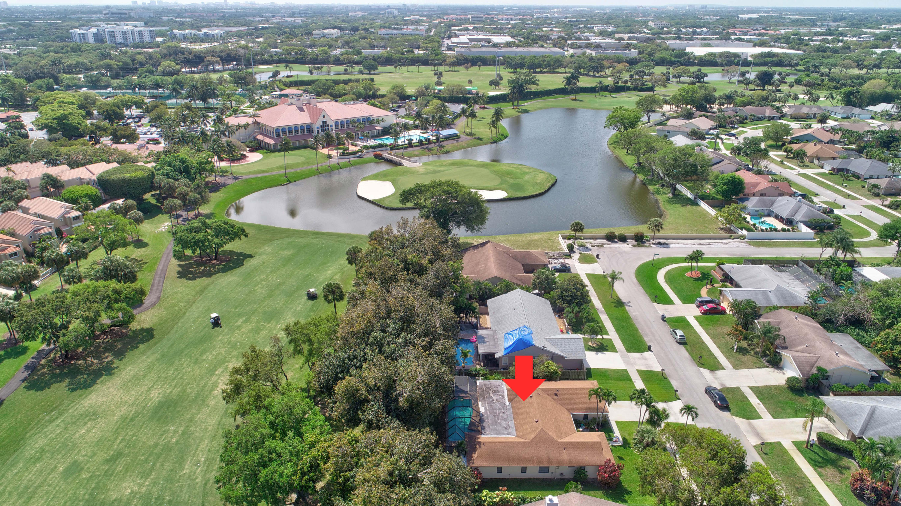 4045 Birchwood Drive Boca Raton, FL 33487 - Photo 47 of 54 Aerial Location View