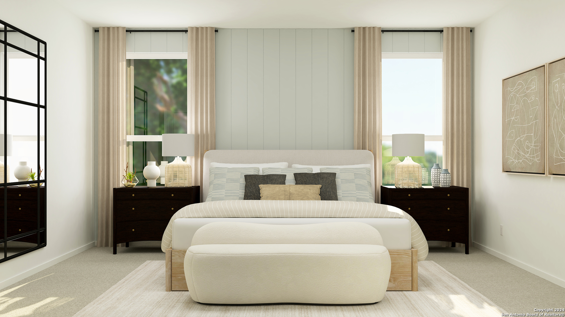 4991 Mission Tejas Road Marion, TX 78124 - Photo 23 of 27 a bedroom with a large bed and a window