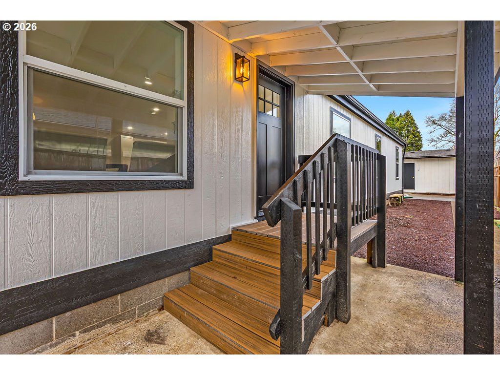 241 Northwest Wade Street Estacada, OR 97023 - Photo 41 of 45 a view of entryway and hall with wooden floor