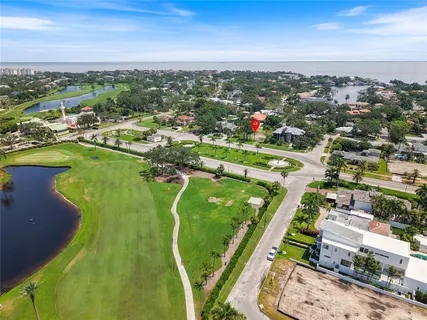 an aerial view of a city