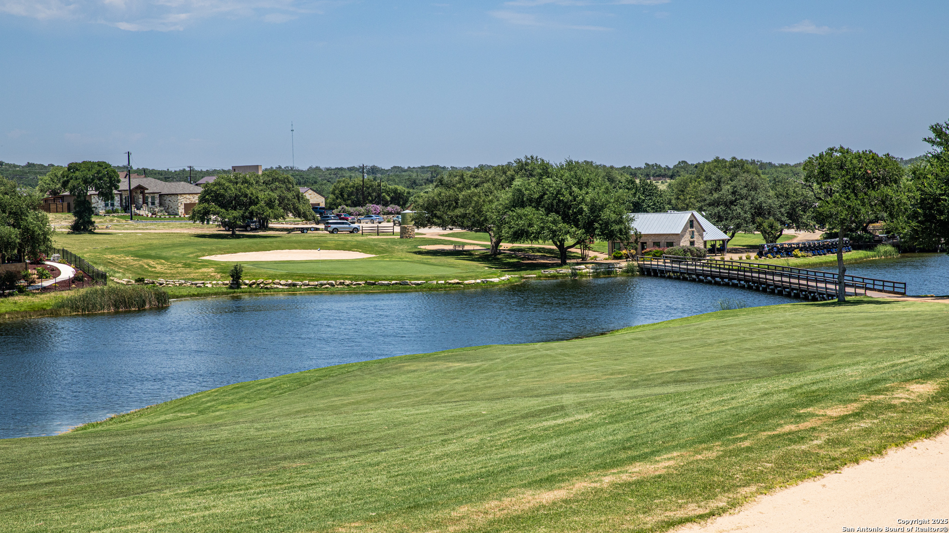 123 Levi English Blanco, TX 78606 - Photo 26 of 38 a view of a lake with houses