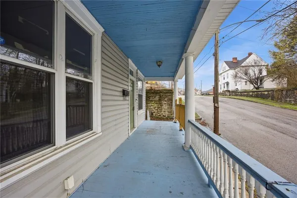 a view of a balcony