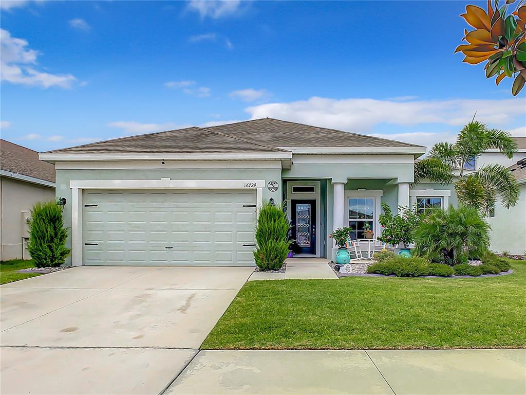 front view of house with a yard