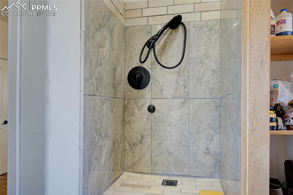 13880 Eastonville Road Elbert, CO 80106 - Photo 30 of 44 a bathroom with a shower