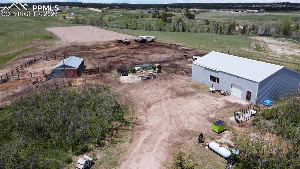 13880 Eastonville Road Elbert, CO 80106 - Photo 41 of 44 an aerial view of a house with outdoor space