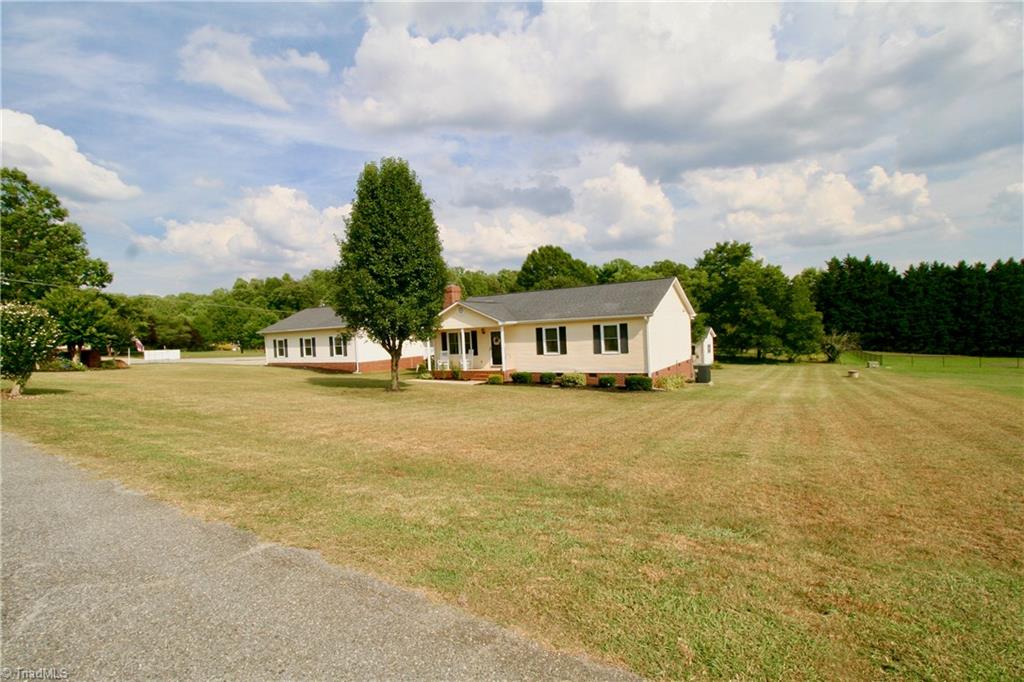 Corner lot, plenty of space between neighbors. 