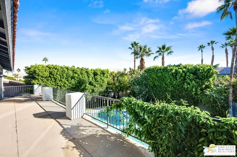 a view of an outdoor space with plants