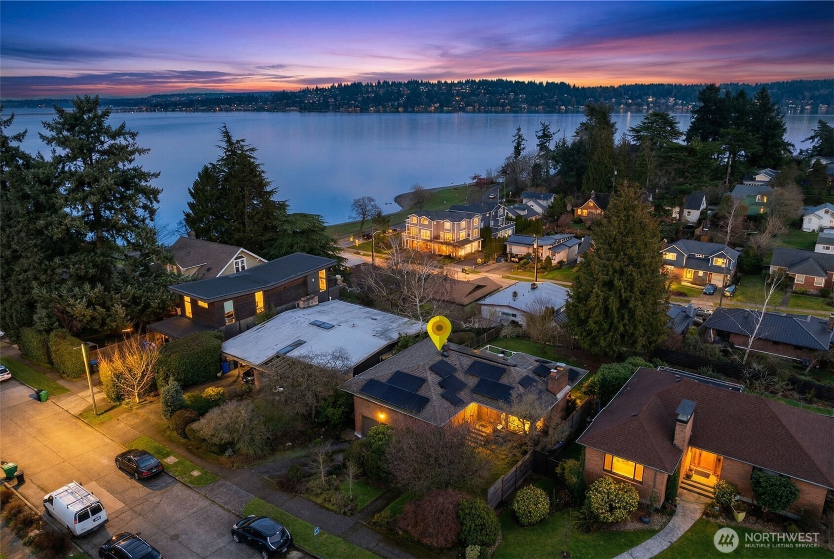 4026 48th Avenue South Seattle, WA 98118 - Photo 18 of 22 an aerial view of a house with a garden