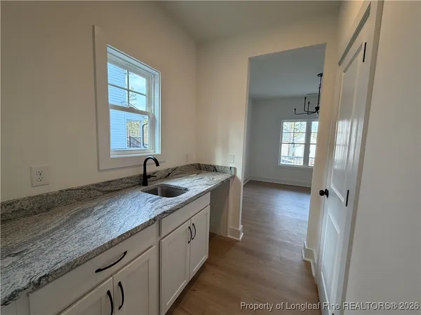 en empty room with windows