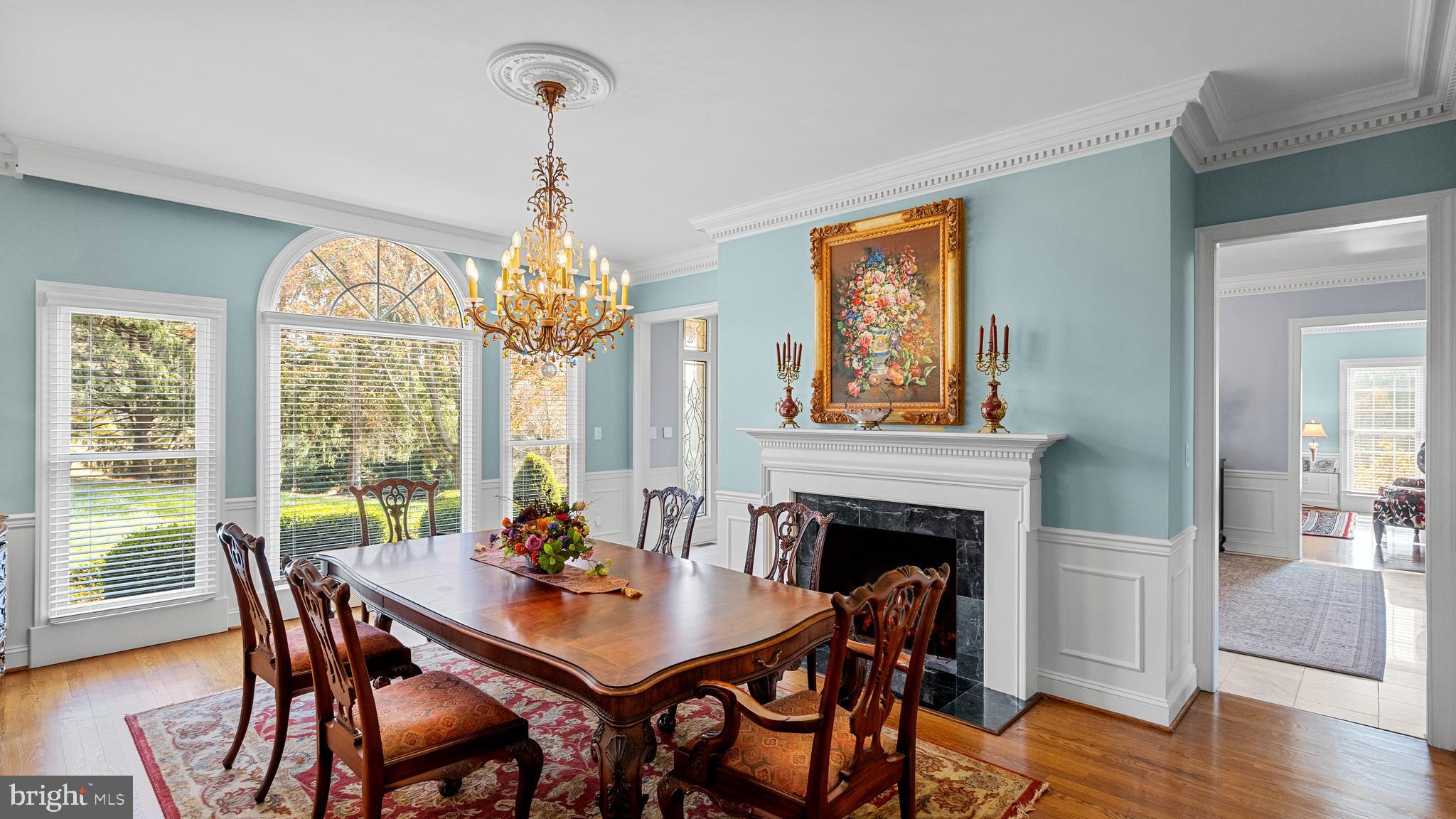 927 Western Road Hunt Valley, MD 21030 - Photo 34 of 80 a view of a dining room with furniture window and wooden floor