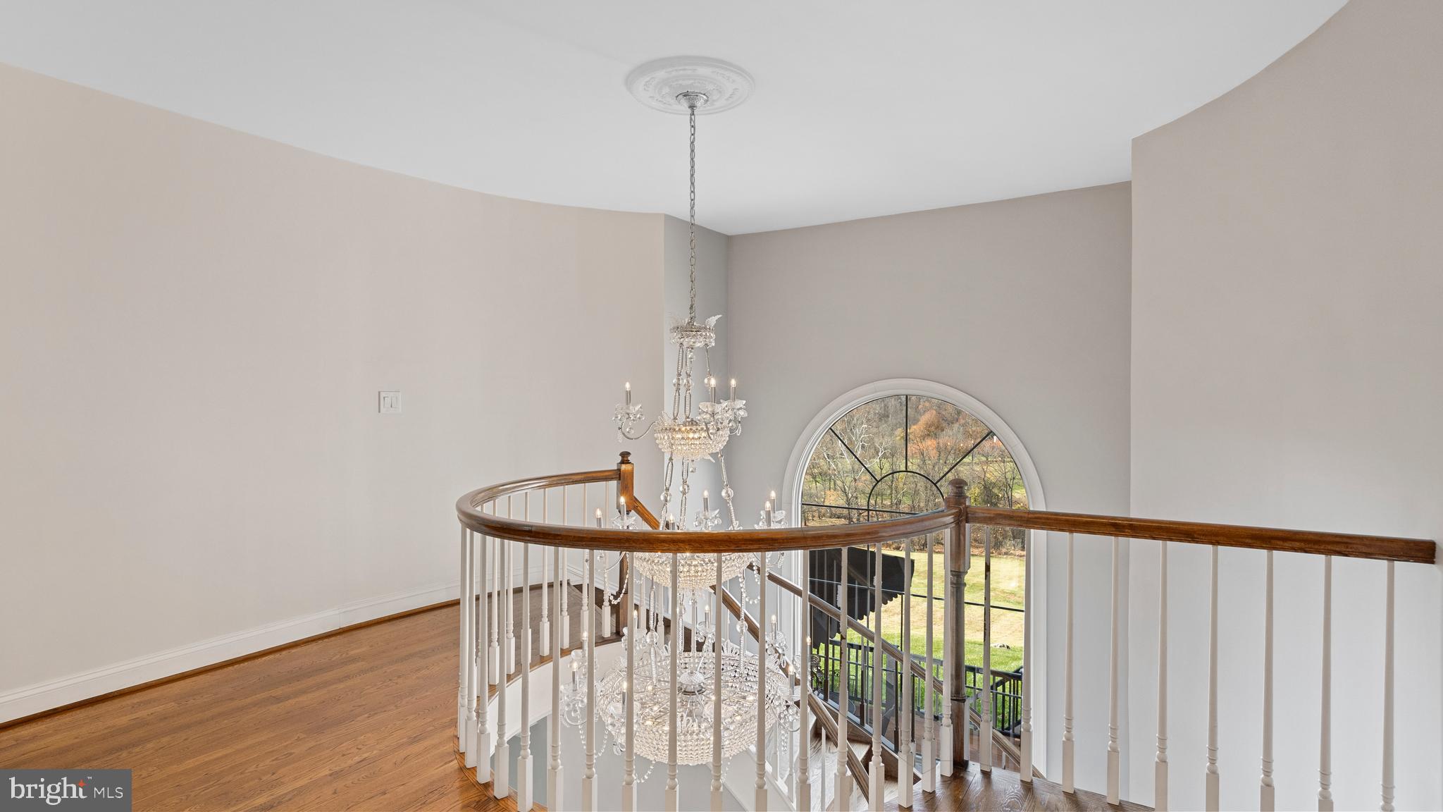 927 Western Road Hunt Valley, MD 21030 - Photo 37 of 80 Upper Level Hall Overlooking Curved Staircase