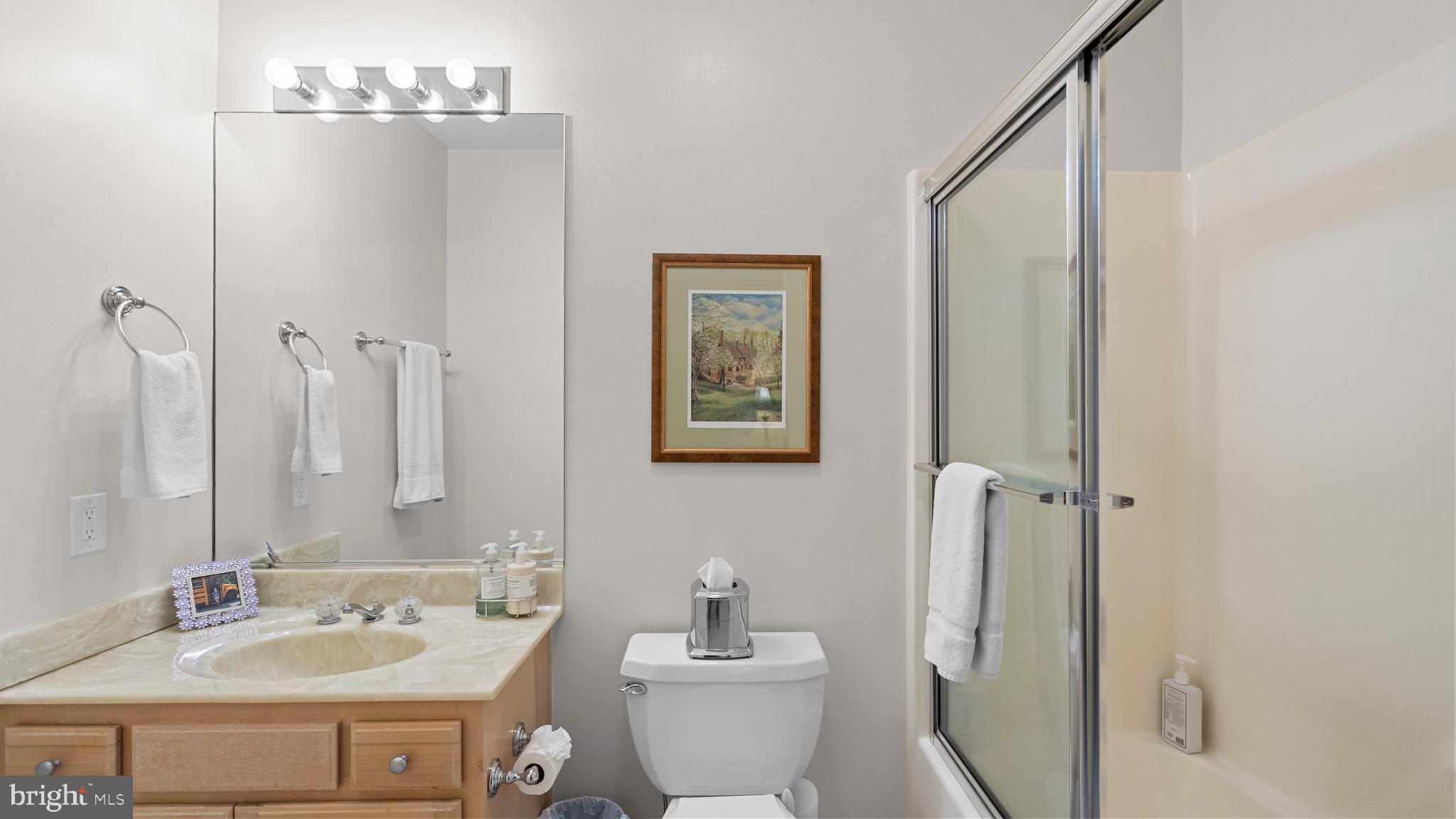 927 Western Road Hunt Valley, MD 21030 - Photo 52 of 80 a bathroom with a sink mirror and toilet