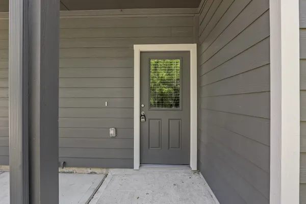 a view of front door