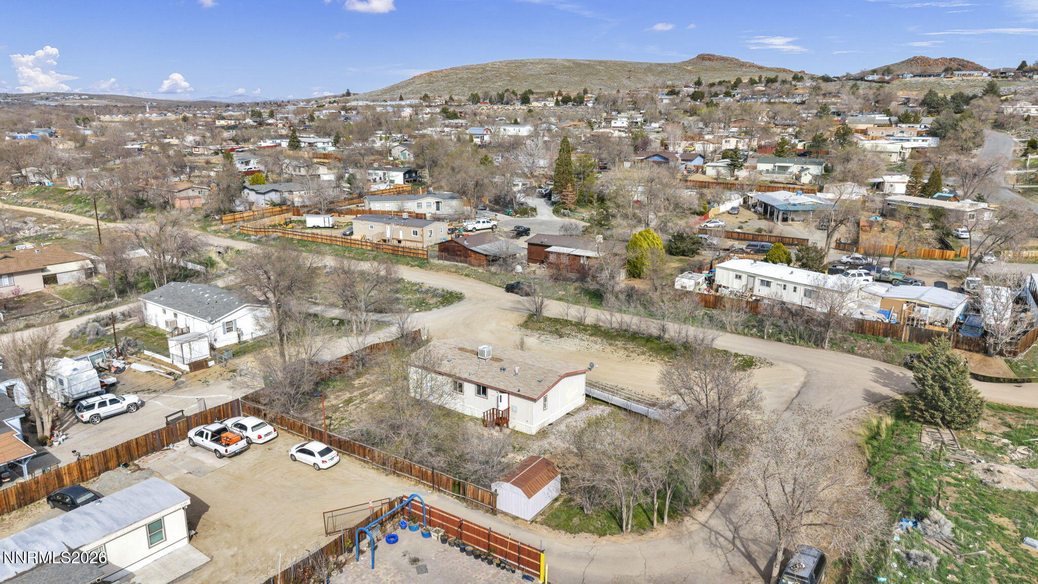 5107 Leon Drive Sun Valley, NV 89433 - Photo 37 of 43 an aerial view of residential houses with outdoor space