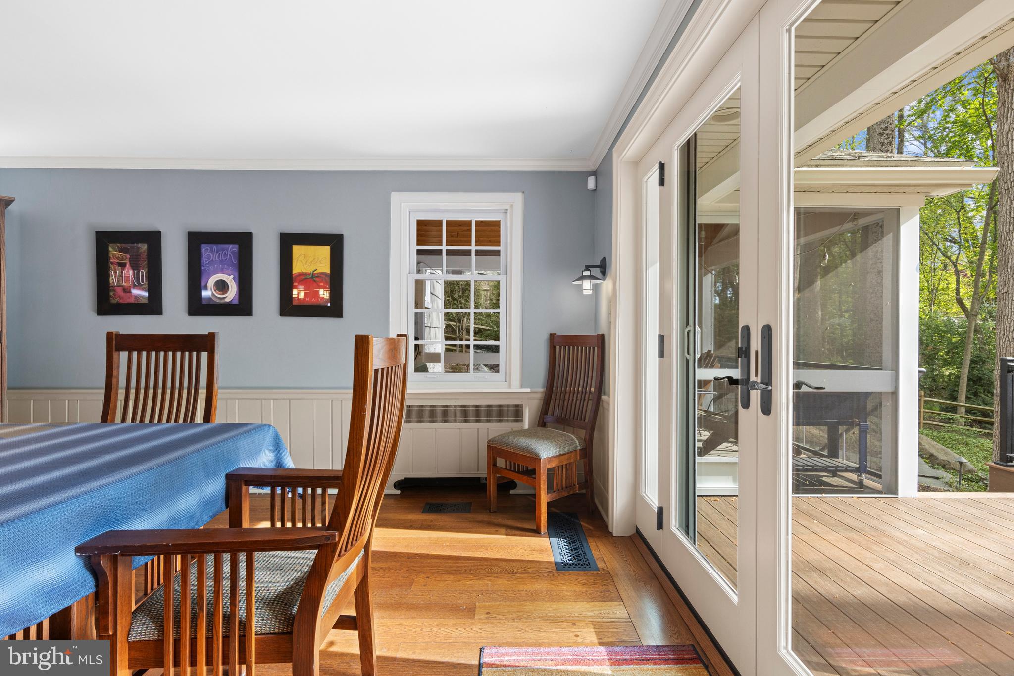 126 Anton Road Wynnewood, PA 19096 - Photo 39 of 52 Glass doors lead to rear deck