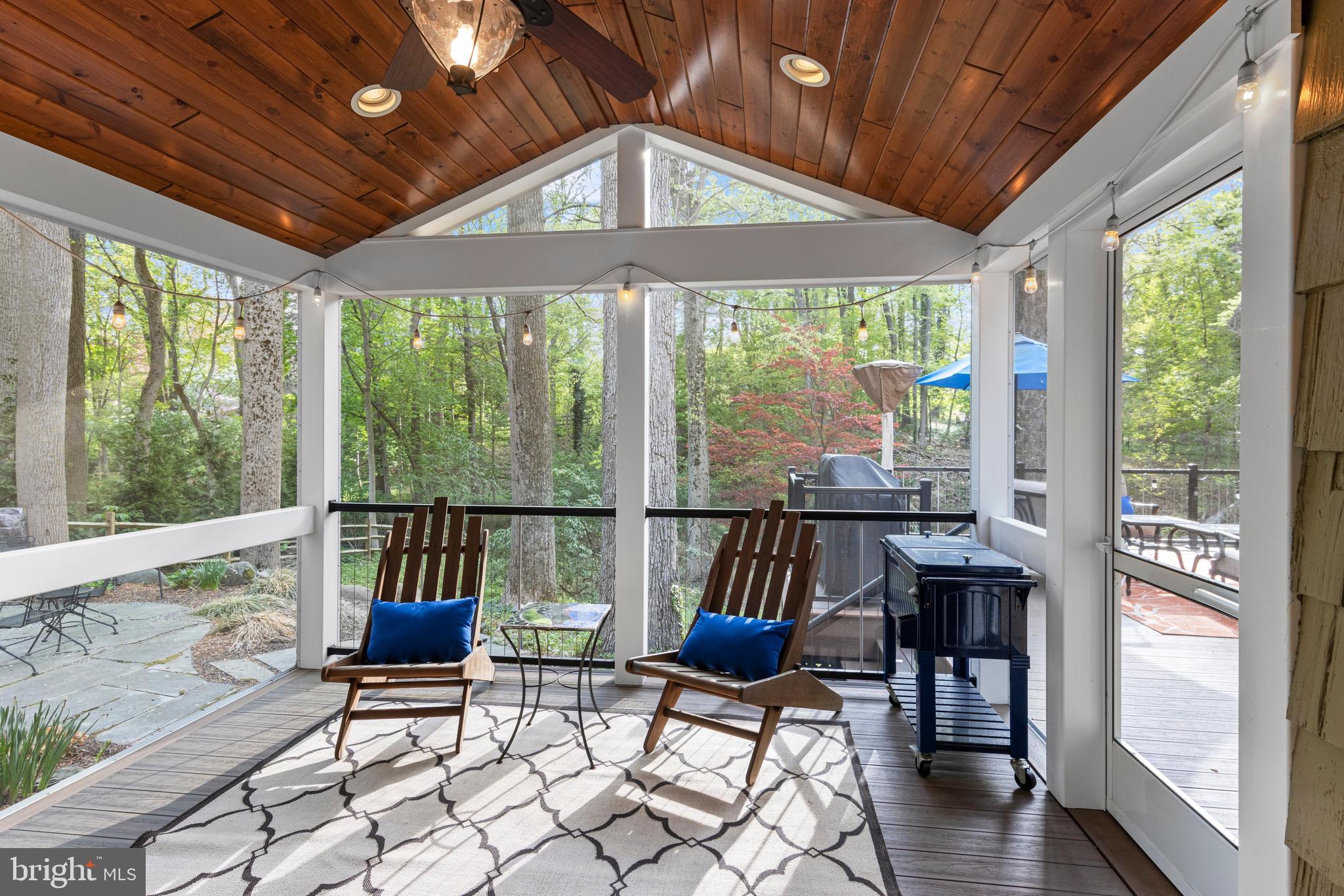 126 Anton Road Wynnewood, PA 19096 - Photo 40 of 52 Vaulted screen porch