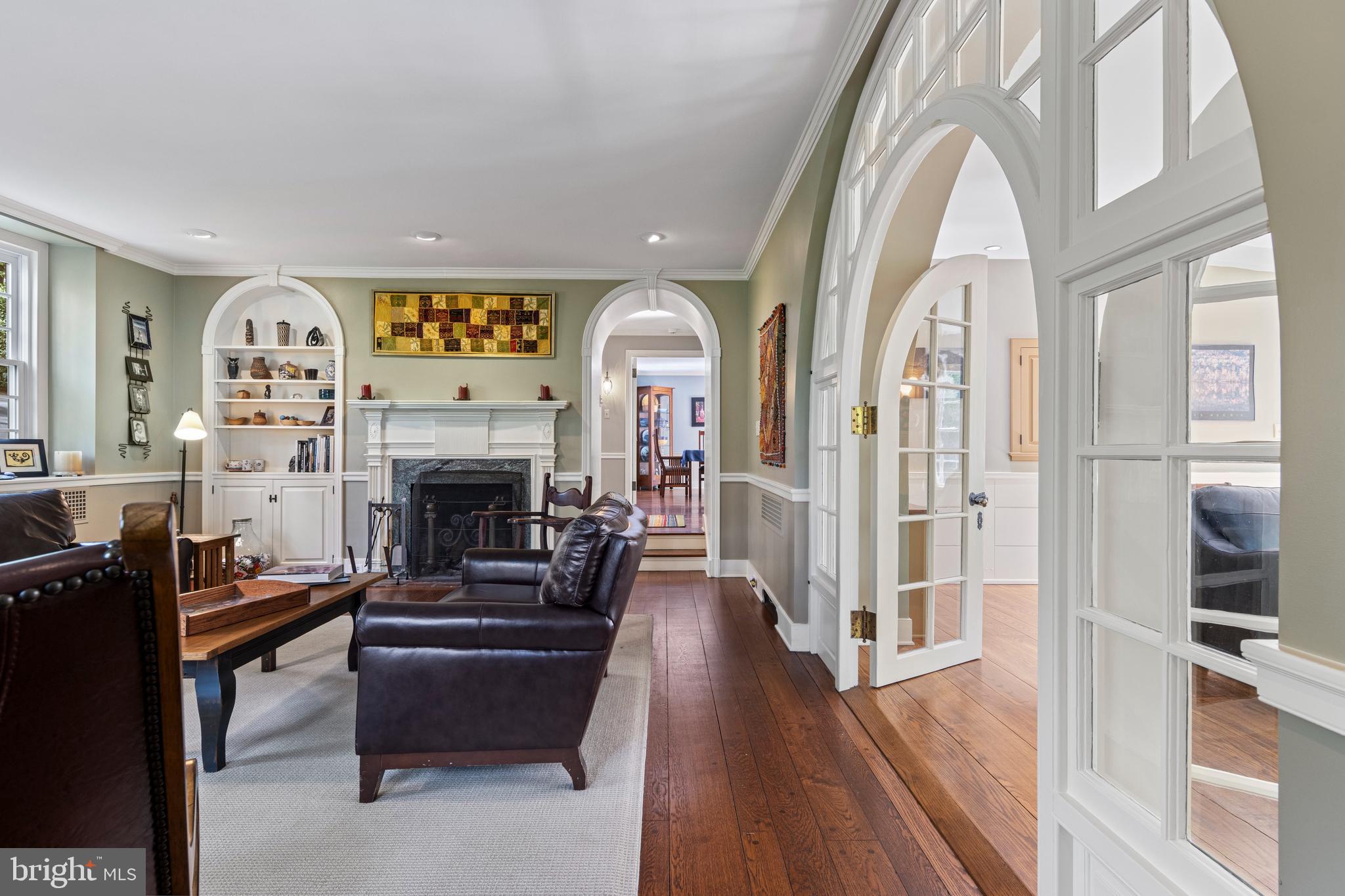 126 Anton Road Wynnewood, PA 19096 - Photo 5 of 52 Arched Door to Family Room