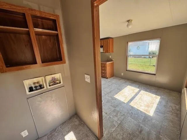 a view of hallway with window