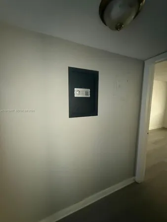 a wall with a painting on it