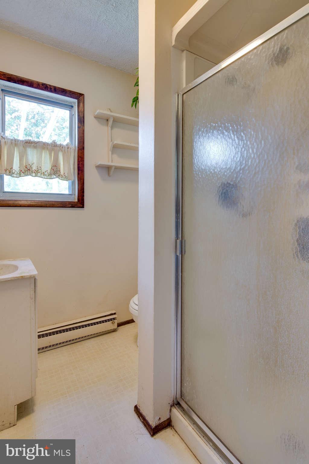 10537 Green Valley Road Union Bridge, MD 21791 - Photo 13 of 30 a bathroom with a glass shower door