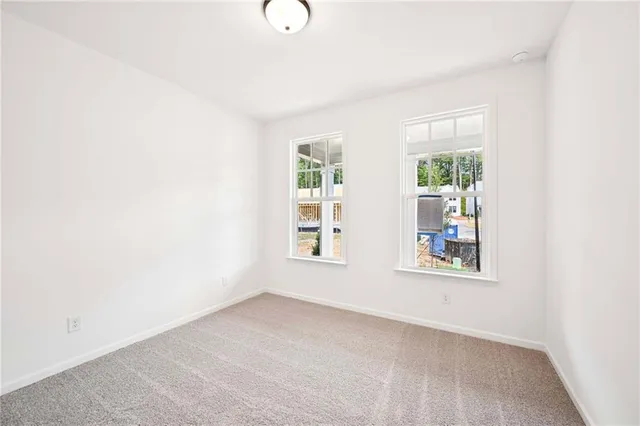 a view of an empty room