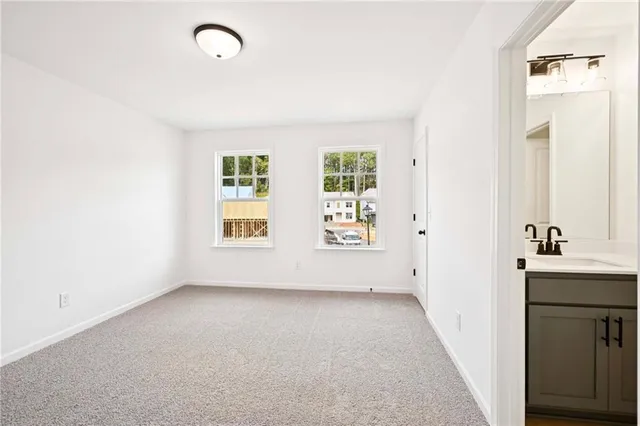 a view of a bathroom from a window