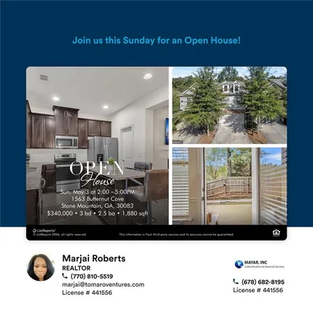 $340,000 | 1563 Butternut Cove, Stone Mountain, GA 30083