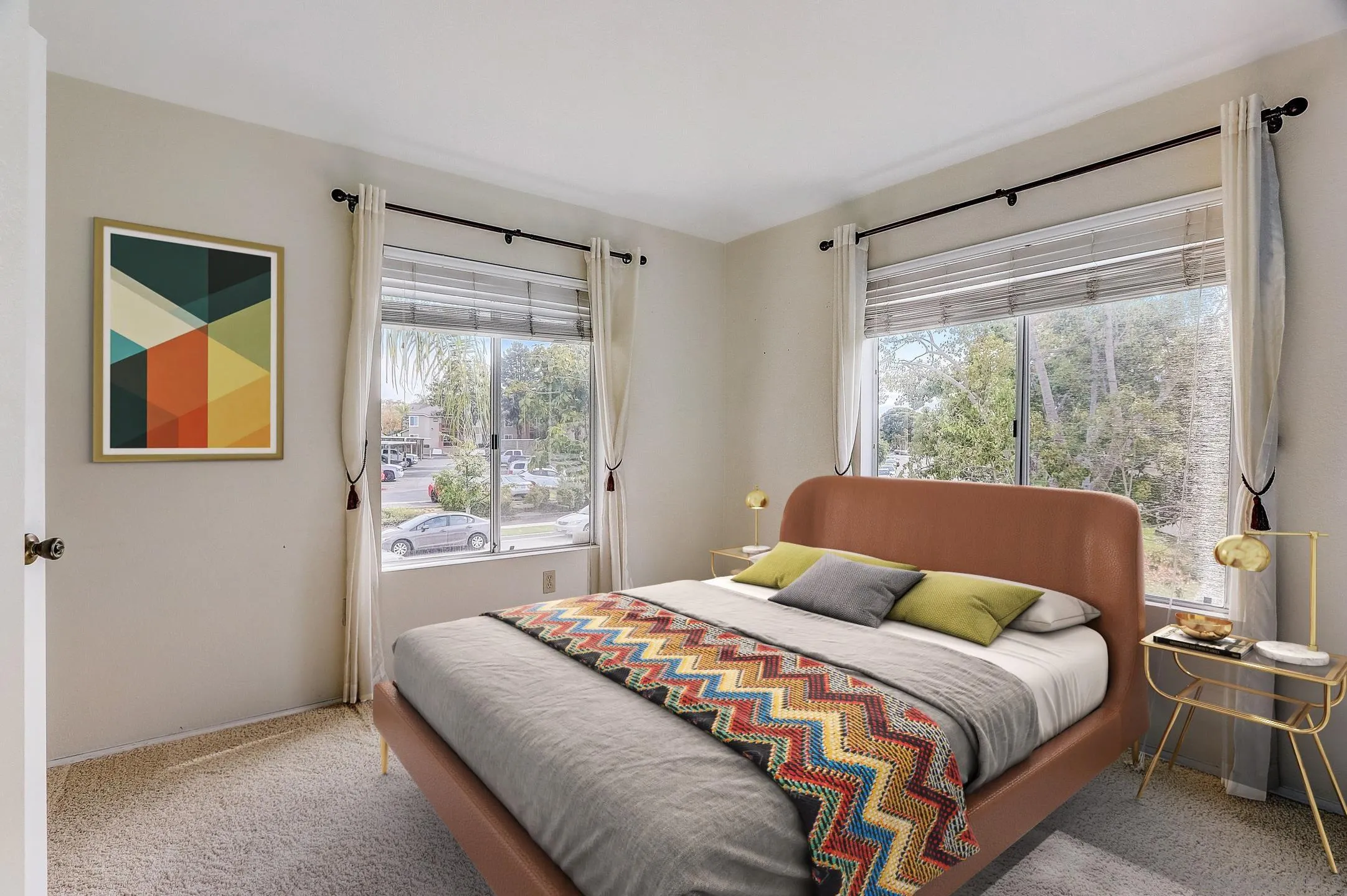 405 Ribbon Beach Way, Unit 249 Oceanside, CA 92058 - Photo 10 of 34 a bedroom with a large bed and a window