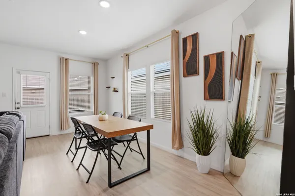 a view of a livingroom with furniture and window