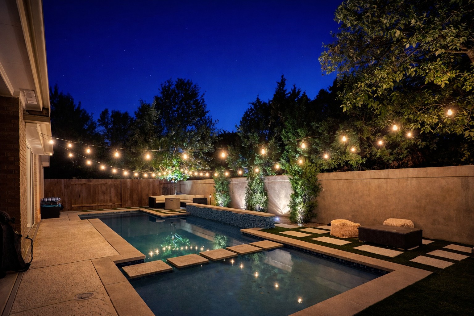 320 El Socorro Lane Austin, TX 78732 - Photo 1 of 40 a view of a swimming pool with a patio