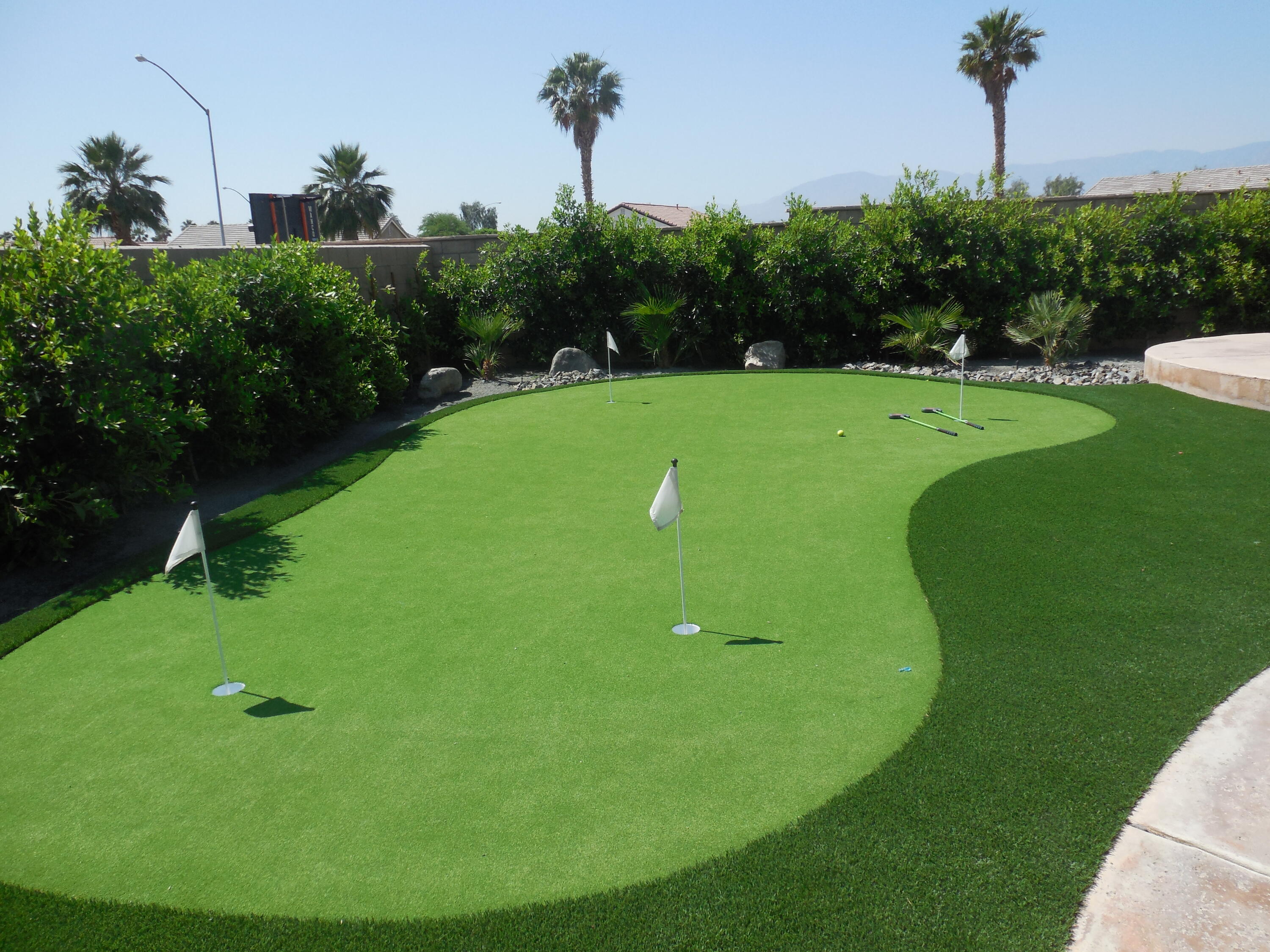 83389 Calypso Circle Indio, CA 92201 - Photo 7 of 45 a view of a golf course with a garden