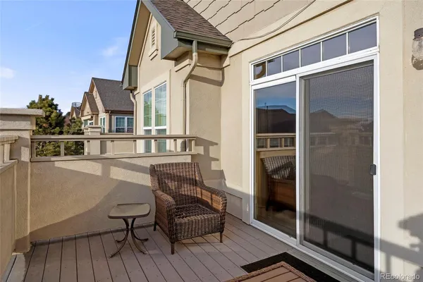 a view of a big house with wooden floor