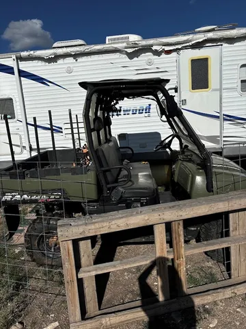 a view of a lake from a yard