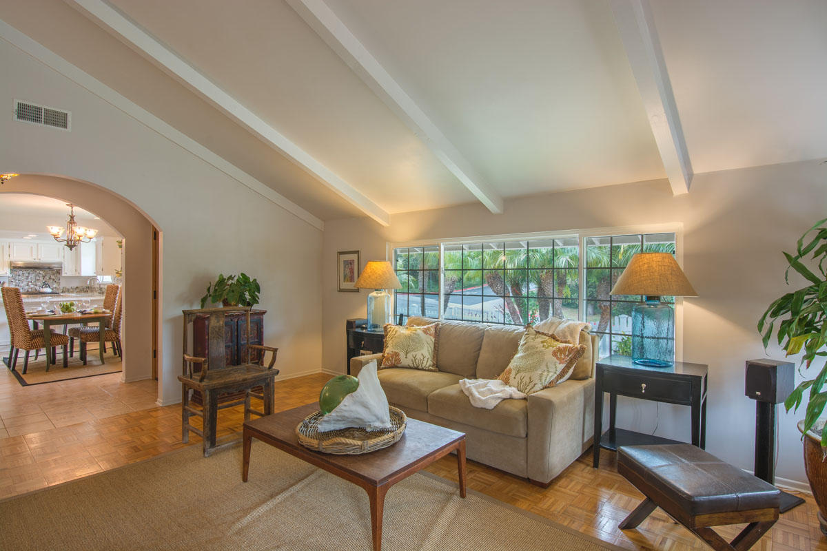 511 Fellowship Road Santa Barbara, CA 93109 - Photo 5 of 24 a living room with furniture and a large window