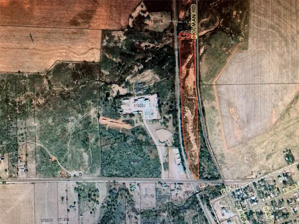 a aerial view of a yard